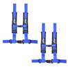 Image of PRP 4.2 Blue 4-Point Adjustable 2" Belt Harness Pair With Auto Style Latch