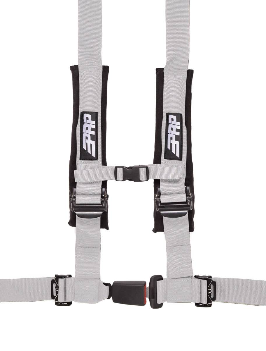Image of PRP 4.2 Silver 4-Point Adjustable 2" Belt Harness With Auto Style Latch