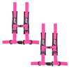 Image of PRP 4.2 Pink 4-Point Adjustable 2" Belt Harness Pair With Auto Style Latch