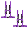 Image of PRP 4.2 Purple 4-Point Adjustable 2" Belt Harness Pair With Auto Style Latch