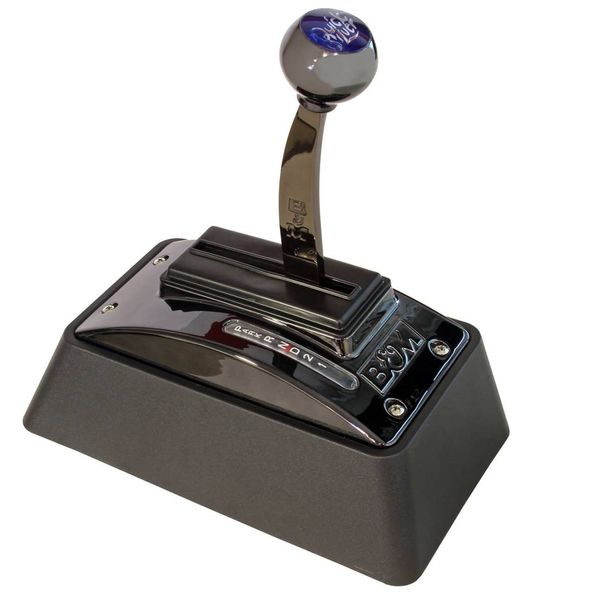 Image of B&M Black Automatic Universal Quicksilver Ratchet Shifter For 3 & 4 Speed Trans