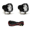 Image of Baja Designs S1 Black Wide Cornering 5000K 2,375 Lumens LED Light Pair & Harness
