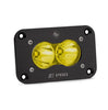 Image of Baja Designs Black Flush Mount S2 Pro Amber Spot Beam LED Light
