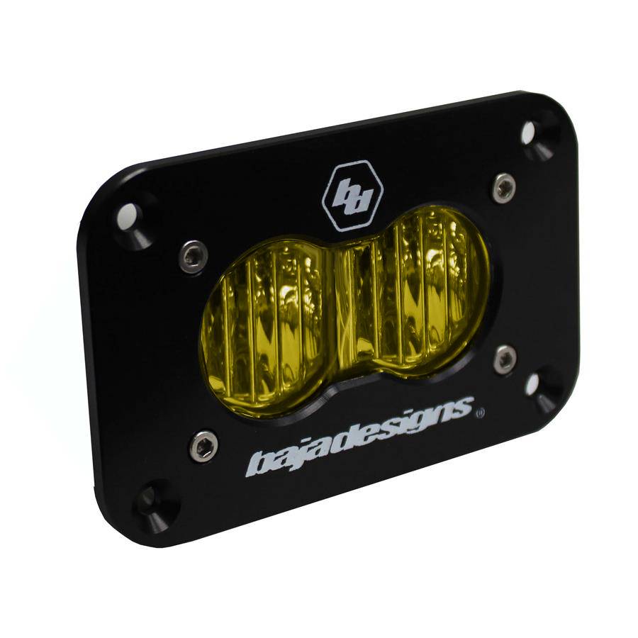 Image of Baja Designs S2 Sport Amber Wide Cornering Flush Mount 5000K LED Light Pod