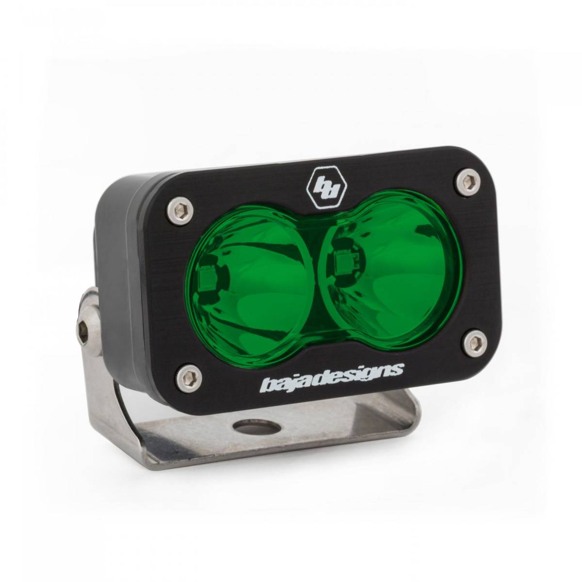 Image of Baja Designs Single S2 Sport Green Spot 5000K LED Light Pod 1130 Lumens