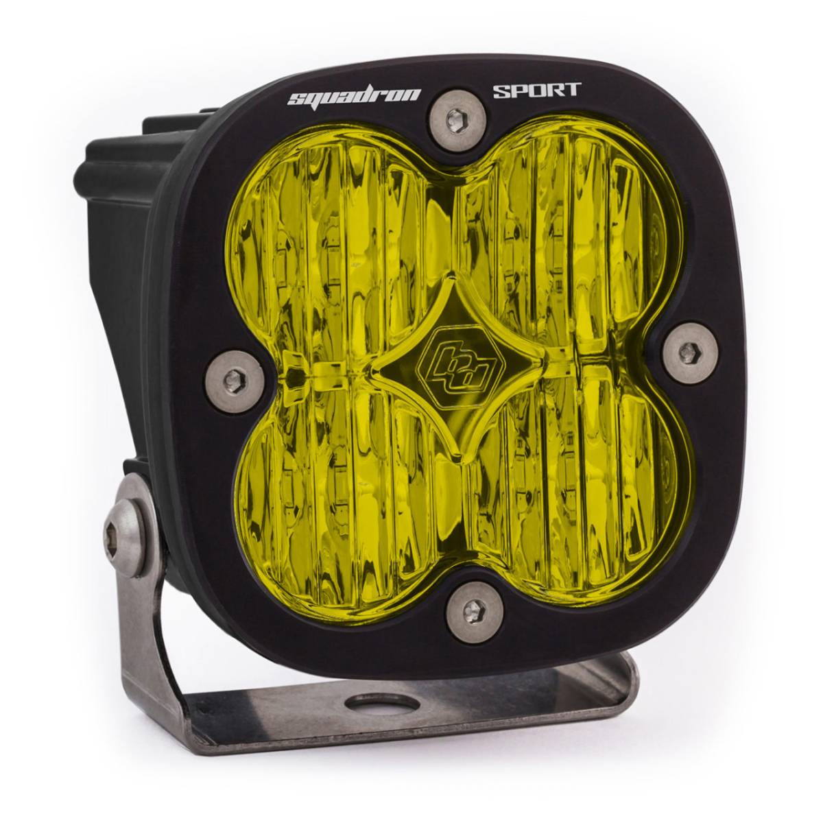 Image of Baja Designs Squadron Sport Black Wide Cornering Amber LED Auxiliary Light Pod