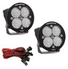 Image of Baja Designs Squadron Round Pro Clear Work/Scene LED Lights W/ Wiring Harness