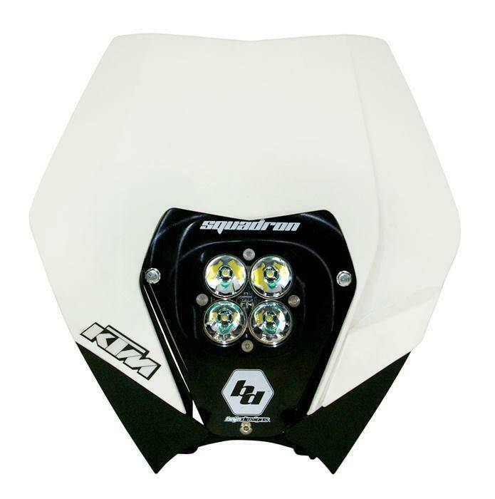 Image of Baja Designs Squadron Sport LED Light Kit w/ White Headlight Shell For 08-13 KTM