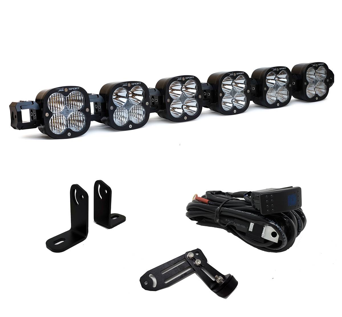 Image of Baja Designs XL Sport Linkable Roof Mount Light Kit For 2020+ Polaris RZR Pro XP