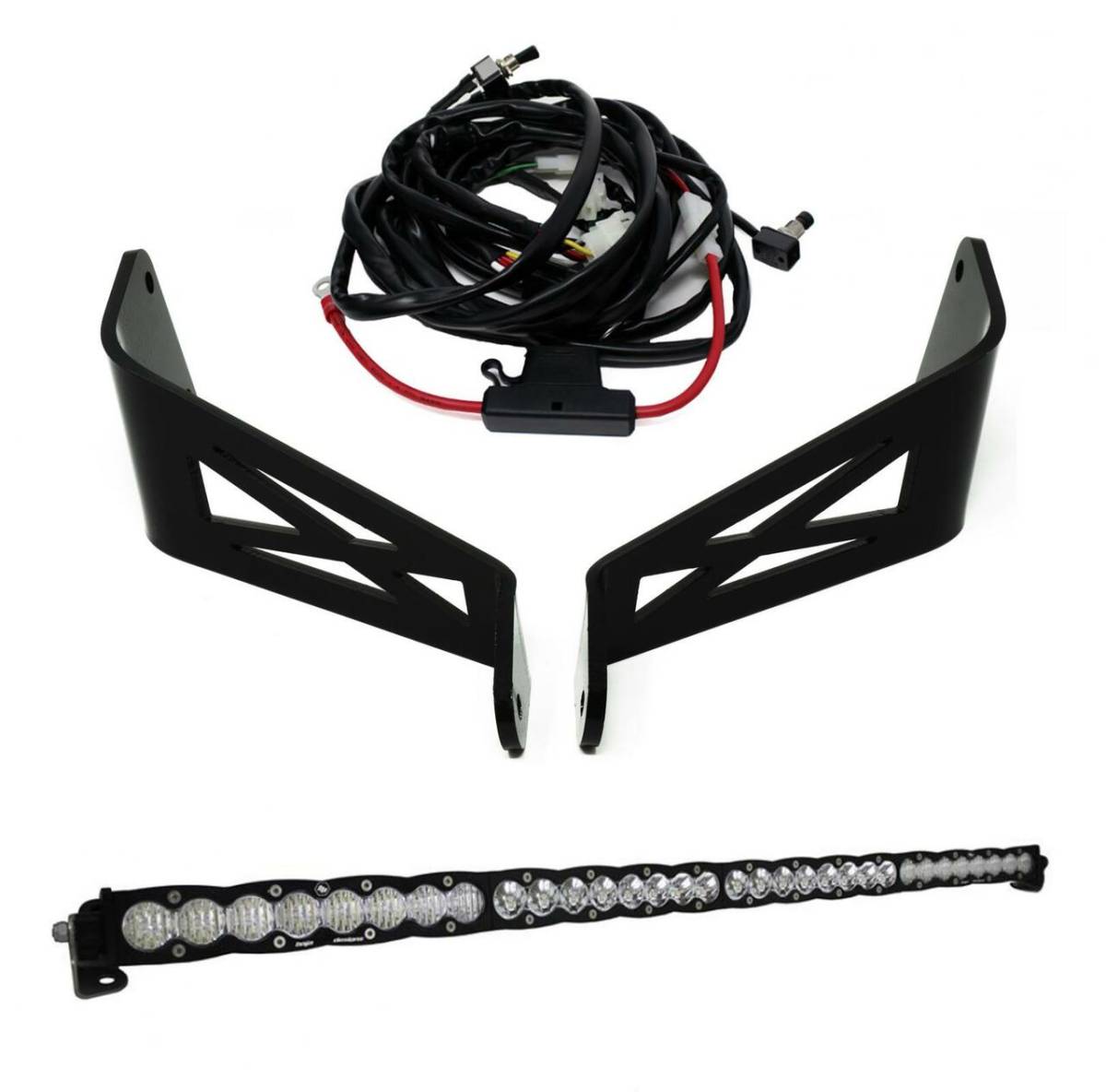 Image of Baja Designs 40" S8 Clear Roof Mount Light Bar Kit For 2017+ Can-Am Maverick X3