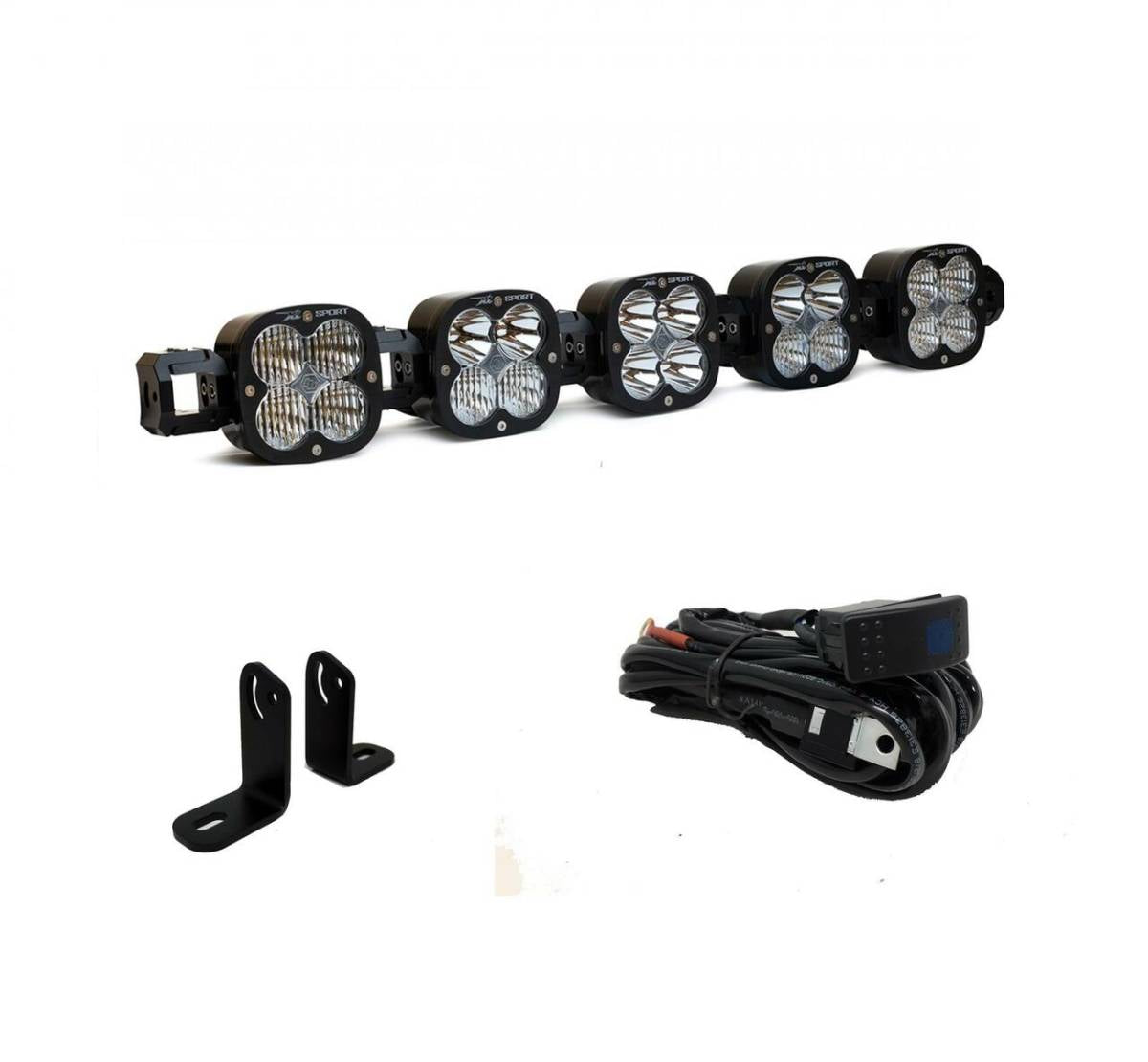 Image of Baja Designs XL Sport Linkable Roof Mount Light Kit For 2018+ Polaris RZR Turbo