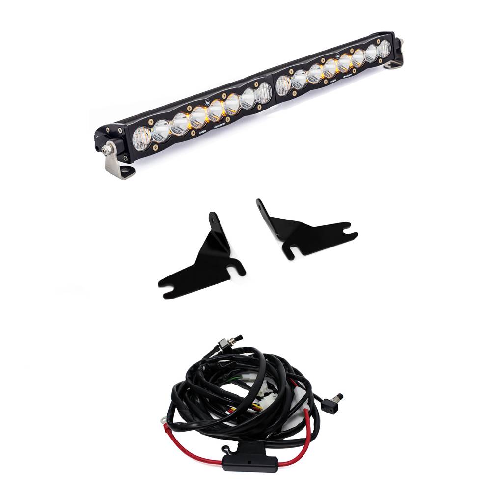 Image of Baja Designs Grill Mount 20" S8 Light Bar Kit For 2019+ Chevrolet Silverado 1500