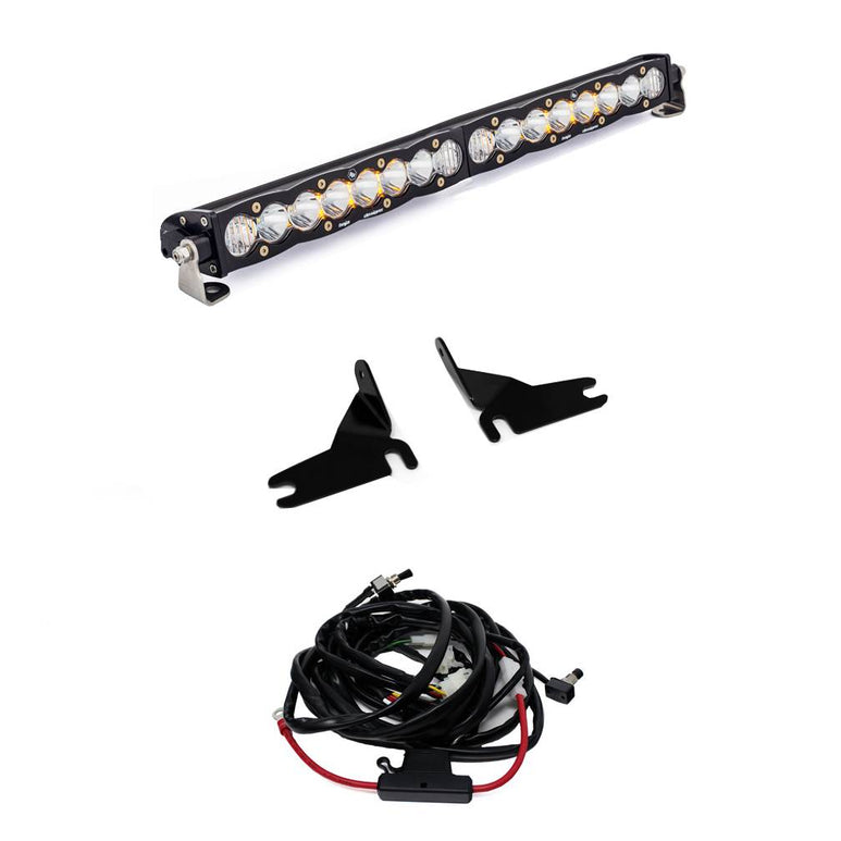Image of Baja Designs Grill Mount 20" S8 Light Bar Kit For 2019+ Chevrolet Silverado 1500
