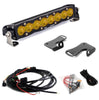 Image of Baja Designs S8 Amber Wide Cornering Hood Mount Light Bar For 2020-2024 Polaris RZR Pro