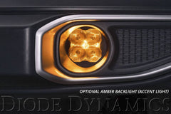 Diode Dynamics SS3 Amber Sport LED Fog Light W/Backlight