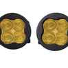 Diode Dynamics SS3 Amber Max LED Fog Light Kit W/ Backlight For 11-13 Acura TSX