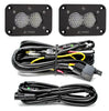 Image of Baja Designs Flush Mount S2 Pro Clear Work/Scene Reverse Light Kit With Harness