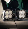 Image of Rudy's Custom Mirror Mounted Baja Designs Dual Squadron Pro Light Kit For 2021+ Ford Bronco
