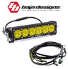 Image of Baja Designs 10" OnX6+ Amber Wide Cornering Light Bar W/ High/Low Wiring Harness