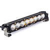 Image of Baja Designs 10" S8 Clear Spot Beam Light Bar W/ Toggle Harness & Backlight