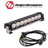 Image of Baja Designs 10" S8 Clear Wide Cornering Light Bar W/ Toggle Harness & Backlight