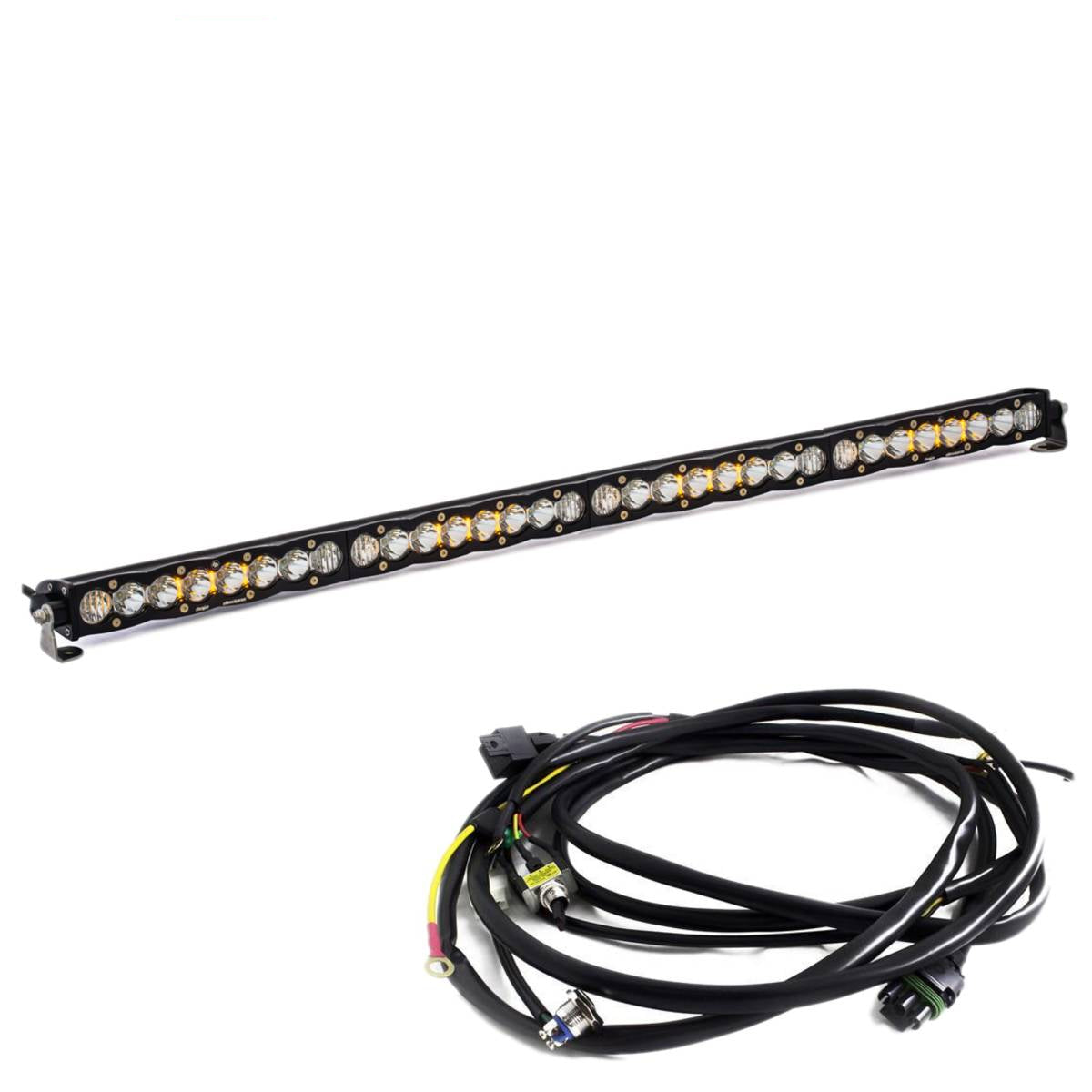 Image of Baja Designs 40" S8 Clear Driving/Combo Light Bar W/ Toggle Harness & Backlight