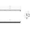 Image of Baja Designs 40" S8 Amber Wide Cornering Light Bar W/ Toggle Harness & Backlight