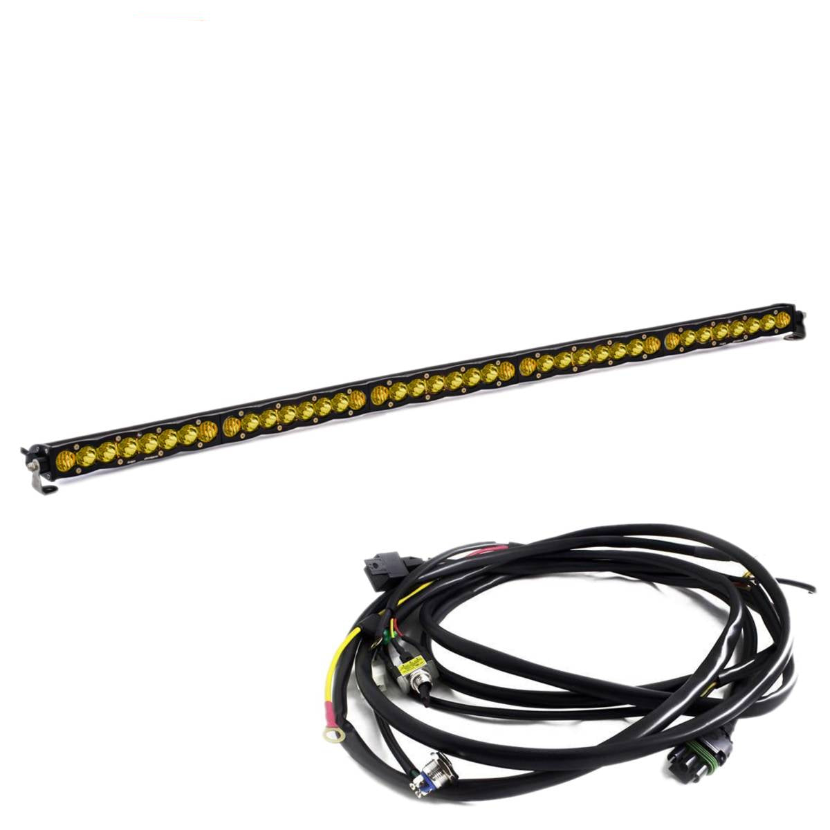 Image of Baja Designs 50" S8 Amber Driving/Combo Light Bar W/ Toggle Harness & Backlight
