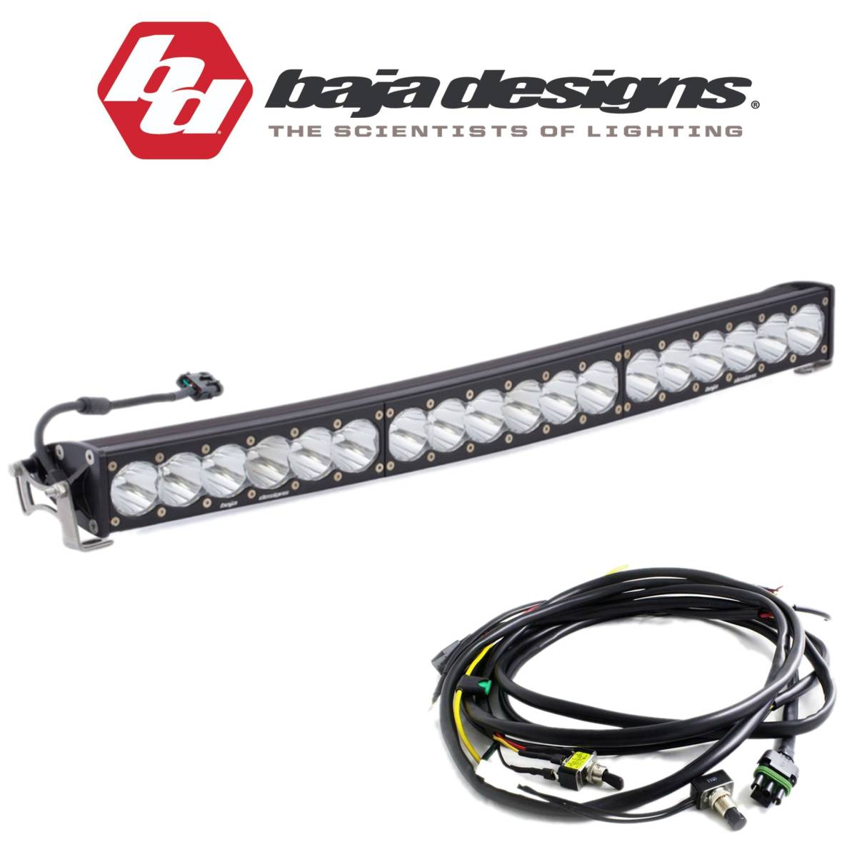 Image of Baja Designs 30" OnX6+ Arc Spot Beam Light Bar W/ High/Low Wiring Harness