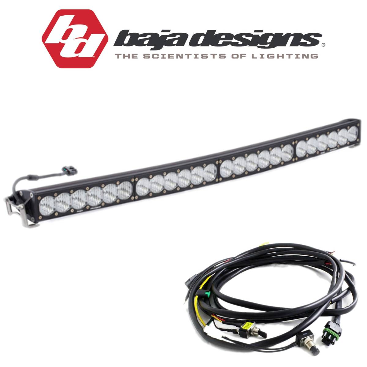 Image of Baja Designs 40" OnX6+ Arc Wide Driving Light Bar W/ High/Low Wiring Harness