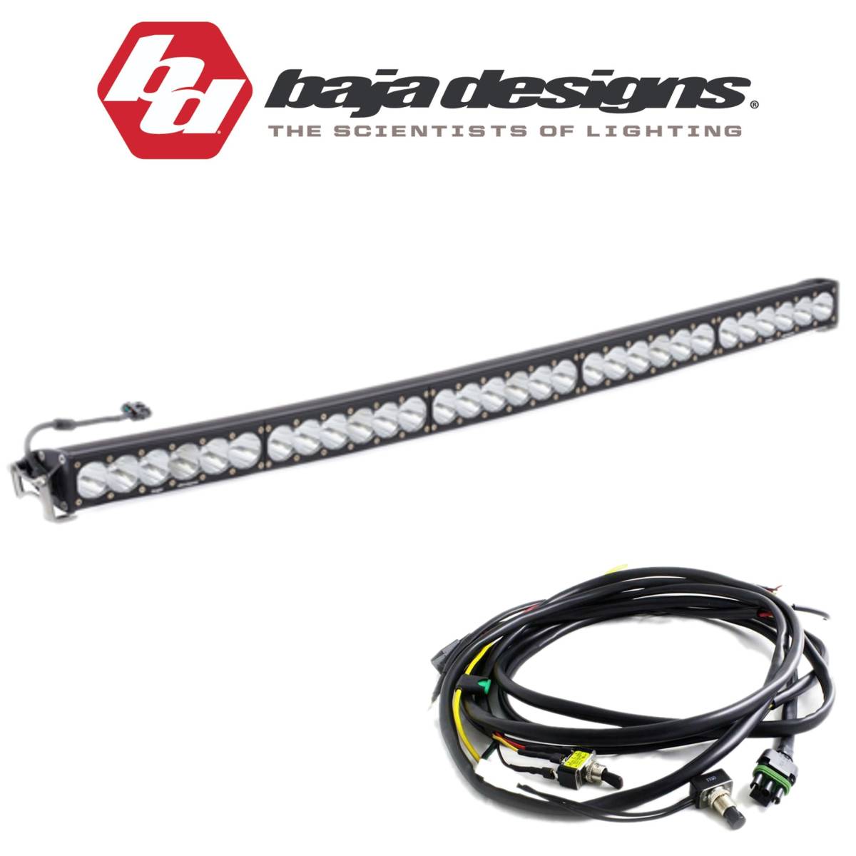 Image of Baja Designs 50" OnX6+ Arc Spot Beam Light Bar W/ High/Low Wiring Harness