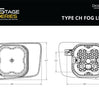 Image of Diode Dynamics SS3 Amber Max Fog Light Kit W/Backlight For 2015-2020 Chevy Tahoe