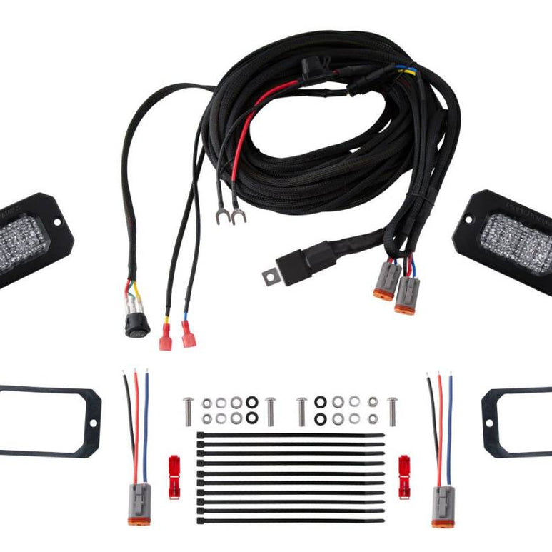 Image of Diode Dynamics SSC2 6000K White LED Pro Flush Mount Universal Reverse Light Kit