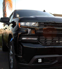 Image of Baja Designs Squadron Sport Amber Cornering Fog Light Kit For 2019-2022 Chevrolet Silverado