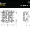 Image of Diode Dynamics SS3 Type AS 6000K White Sport LED Universal Driving Fog Light Kit