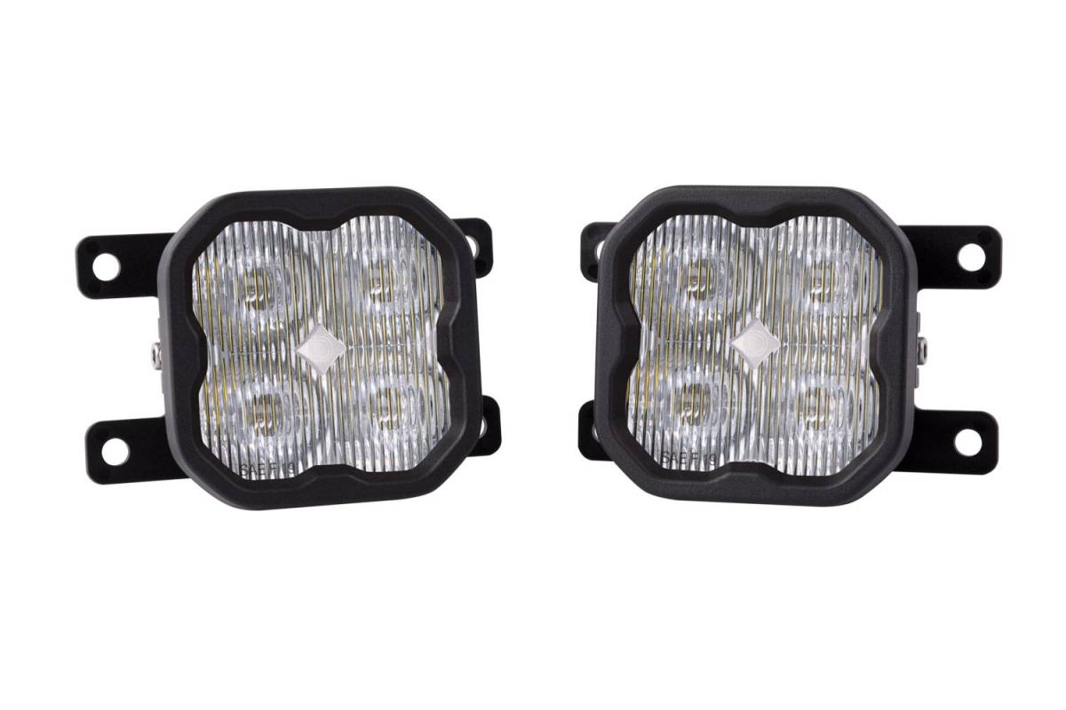 Image of Diode Dynamics SS3 Type AS White Pro LED Universal Fog Light Kit W/ Backlight