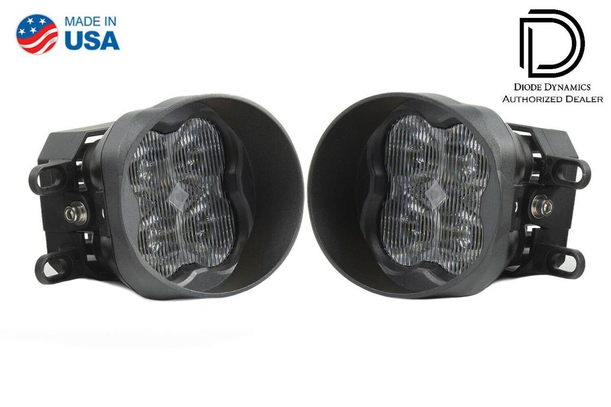 Image of Diode Dynamics SS3 Type B White Pro LED Universal Fog Light Kit W/ Backlight