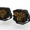 Image of Morimoto 4Banger NCS Amber Spot Beam 5700K LED Light Pod Kit Universal Mount