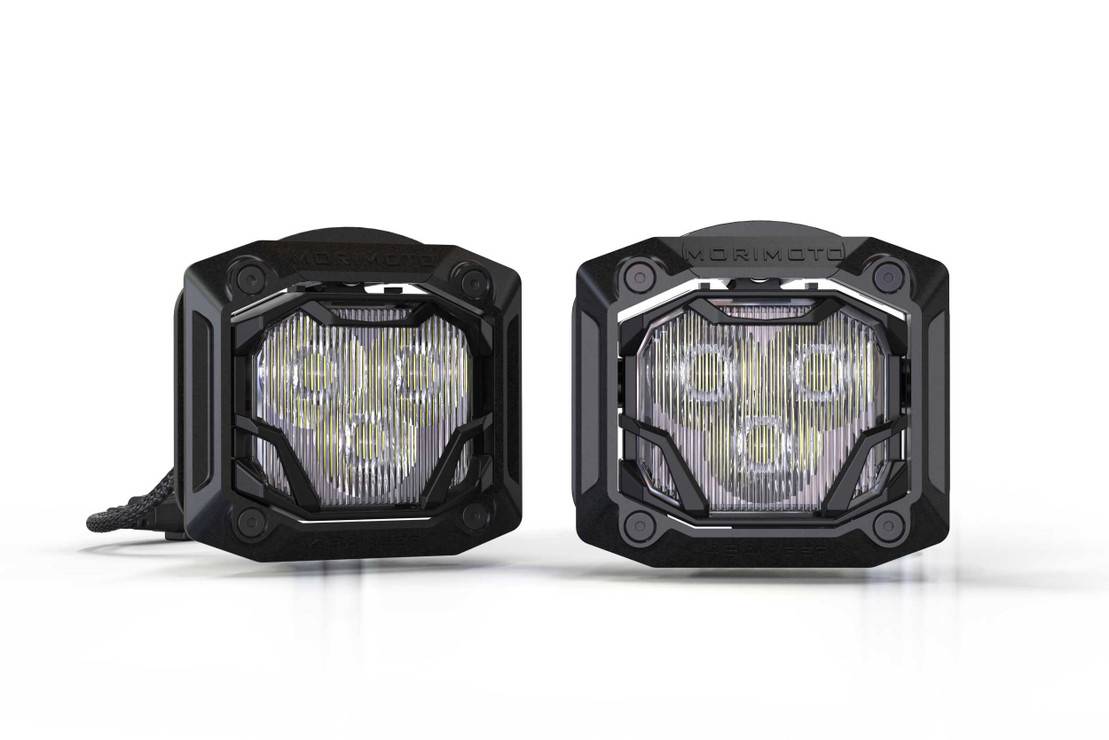 Image of Morimoto 4Banger NCS White Wide Beam 5700K LED Light Pod Kit Universal Mount