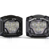 Image of Morimoto 4Banger NCS White Wide Beam 5700K LED Light Pod Kit Universal Mount