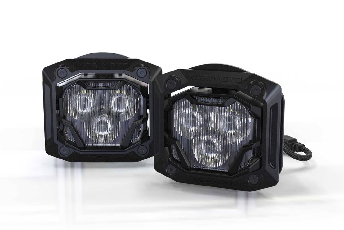 Image of Morimoto 4Banger HXB White Combo Beam 5700K LED Light Pod Kit Universal Mount