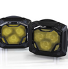 Image of Morimoto 4Banger HXB Amber Wide Beam 5700K LED Light Pod Kit Universal Mount