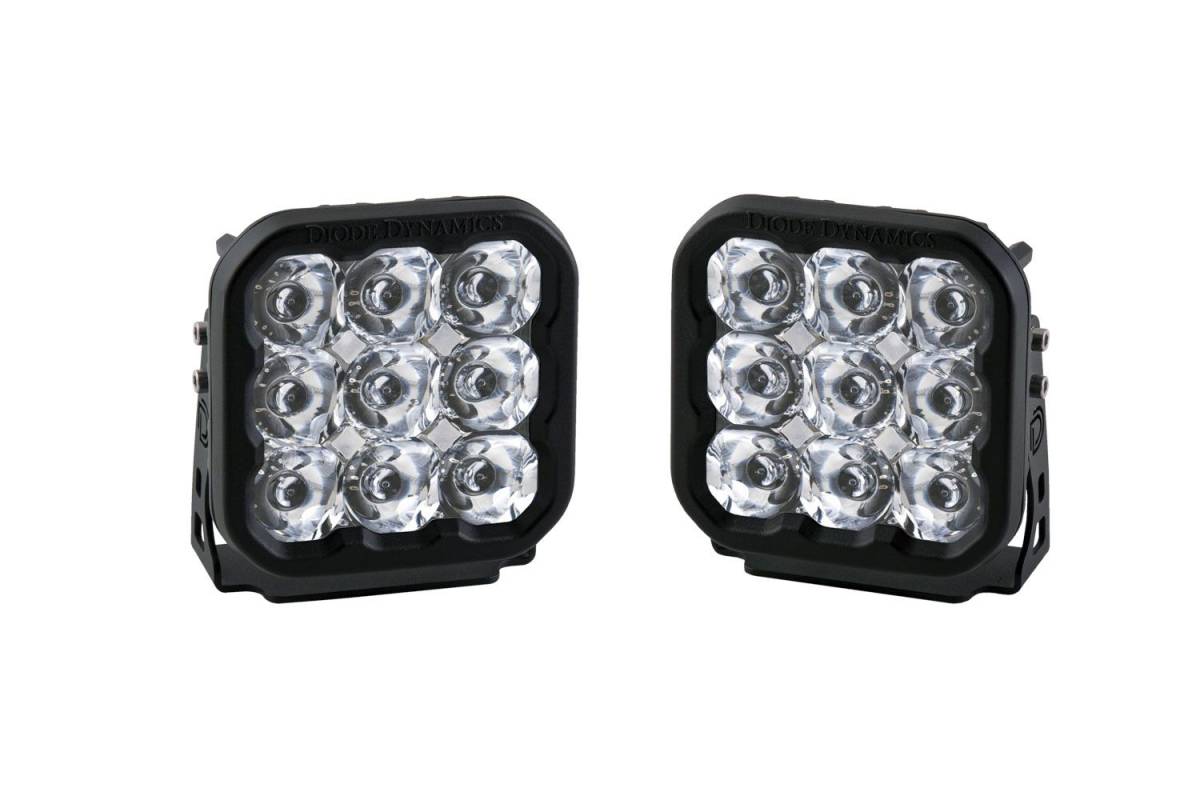 Image of Diode Dynamics SS5 White Sport Universal LED Spot Light Pod Kit W Wiring Harness