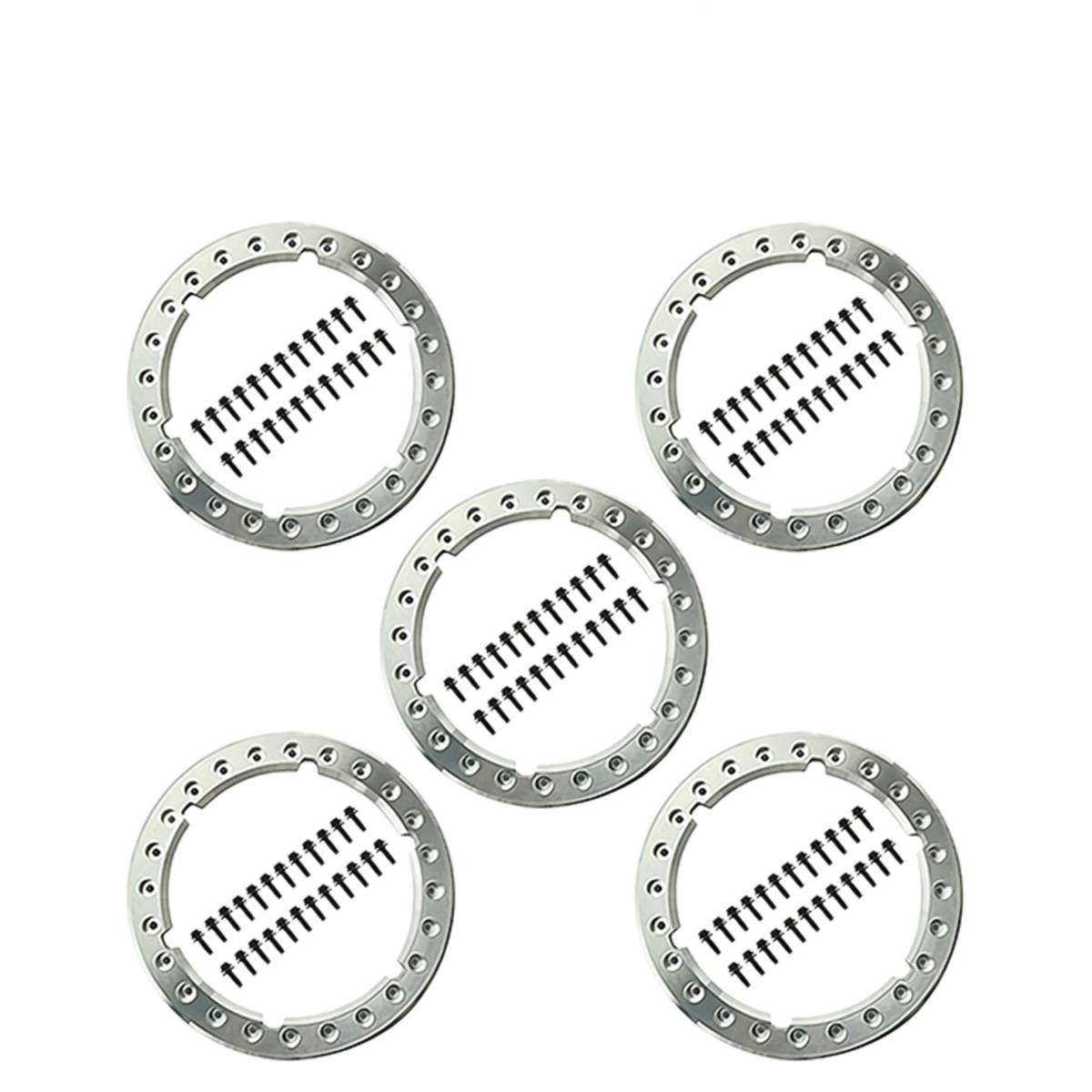 Image of Ford Performance 5pc Silver Forged Aluminum Bead Lock Trim Kit For 2021+ Bronco