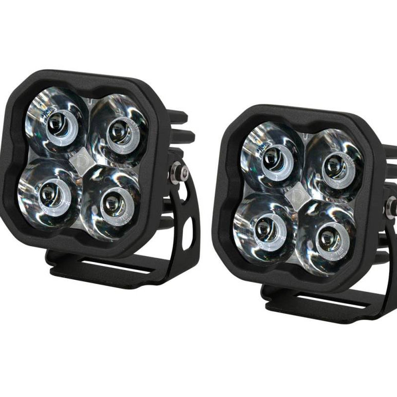 Image of Diode Dynamics SS3 Sport White Universal Spot Light Pod Set W Amber Backlight