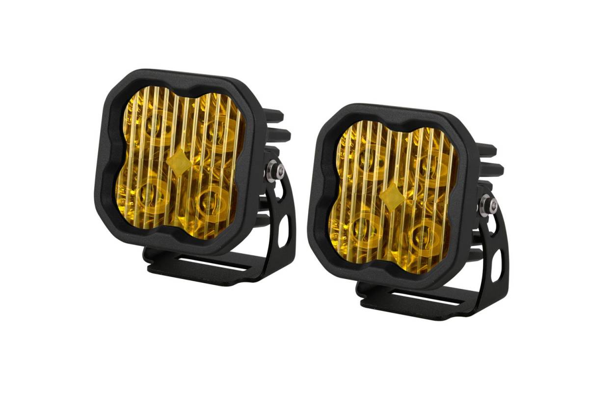 Image of Diode Dynamics SS3 Pro Amber Universal Driving Light Pod Set W Amber Backlight