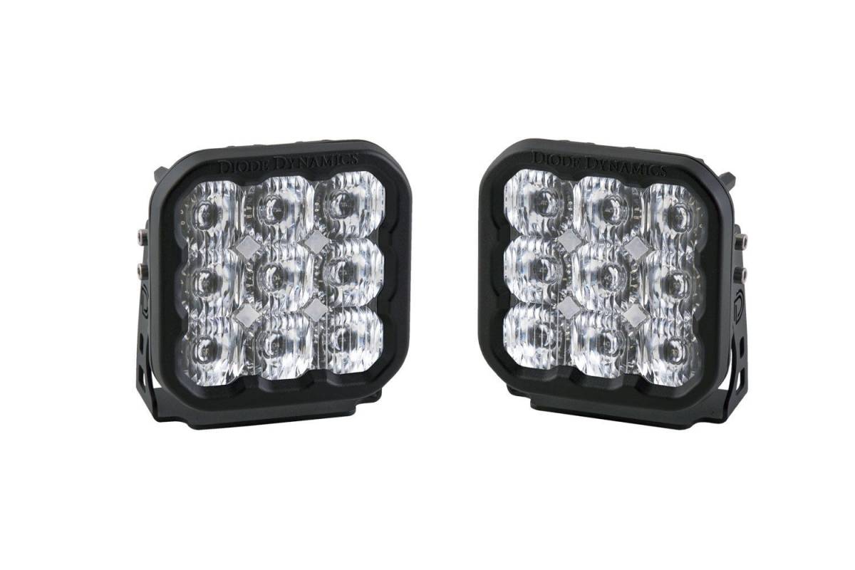 Image of Diode Dynamics SS5 White Pro Universal Driving Light Pod Kit W/ Wiring Harness