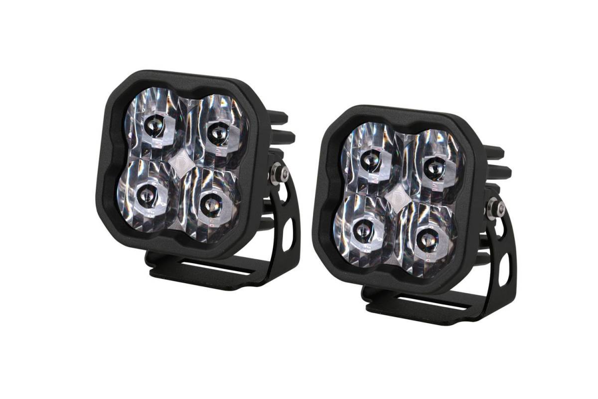 Image of Diode Dynamics SS3 Sport White Driving Light Pod Set W Amber Backlight & Harness