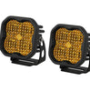 Image of Diode Dynamics SS3 Sport Amber Flood Light Pod Set W/ Amber Backlight W/ Harness