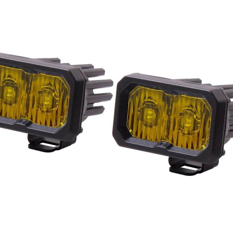 Image of Diode Dynamics SS2 Sport Amber Driving Light Pod Set W Amber Backlight W Harness